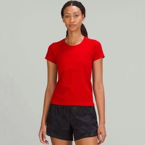 Lululemon Swiftly Tech Short Sleeve Shirt 2.0 *Race Length Dark Red / Dark Red